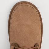 Men's leather boots with insulation