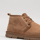 Men's leather boots with insulation