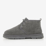 Men's leather boots with insulation