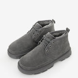 Men's leather boots with insulation