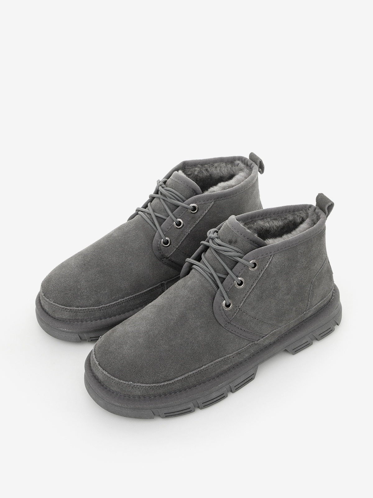 Men's leather boots with insulation