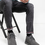 Men's leather boots with insulation