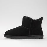 Men's leather boots with insulation