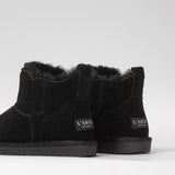 Men's leather boots with insulation