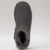 Men's leather boots with insulation