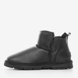 Men's leather boots with insulation