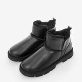 Men's leather boots with insulation
