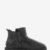 Men's leather boots with insulation