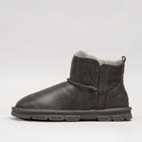 Men's leather boots with insulation