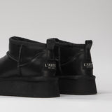 Women's leather boots with insulation