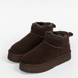 Women’s winter leather sheepskin ankle boots