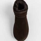 Women’s winter leather sheepskin ankle boots