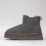 Women's leather boots with insulation