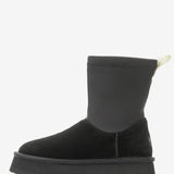 Women's leather boots with insulation