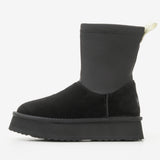 Women's leather boots with insulation