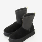 Women's leather boots with insulation