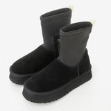 Women's leather boots with insulation