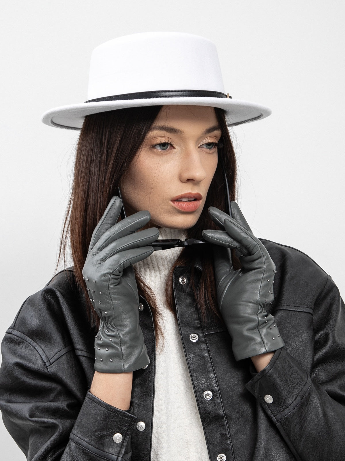 Women's gloves, 100% genuine leather