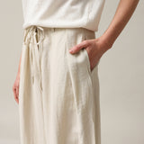 Women's casual trousers with linen