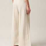 Women's casual trousers with linen