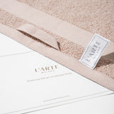 Cotton towel set in a basket - (4 VNT, 30 x 50 cm)