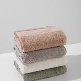 Cotton towel set in a basket - MIX (4 VNT, 30 x 50 cm)