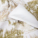 Double-sided satin bed linen set in 400 thread count cotton and tencel, 200x220 cm