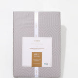 Double-sided satin bed linen set in 400 thread count cotton and tencel, 200x220 cm
