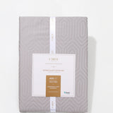 Double-sided satin bed linen set in 400 thread count cotton and tencel, 200x220 cm