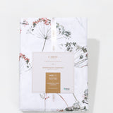 Satin bed linen set in 400 thread count cotton and tencel, 160x220 cm