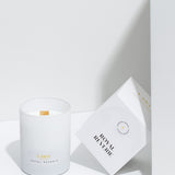 Royal Reverie scented soy wax candle with wooden wick, 210 g