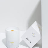 Scented soy wax candle with wooden wick "Amour", 210 g