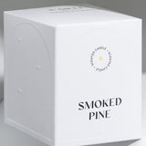 Scented soy wax candle with wooden wick "Smoked Pine", 210 g