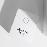 Scented soy wax candle with wooden wick "Smoked Pine", 210 g