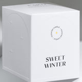 Scented soy wax candle with wooden wick "Sweet Winter", 210 g