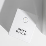Scented soy wax candle with wooden wick "Sweet Winter", 210 g