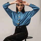 Women's denim shirt