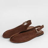 Women's leather slippers