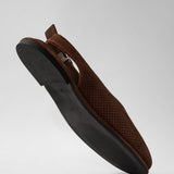 Women's leather slippers