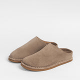 Women's leather outdoor slippers