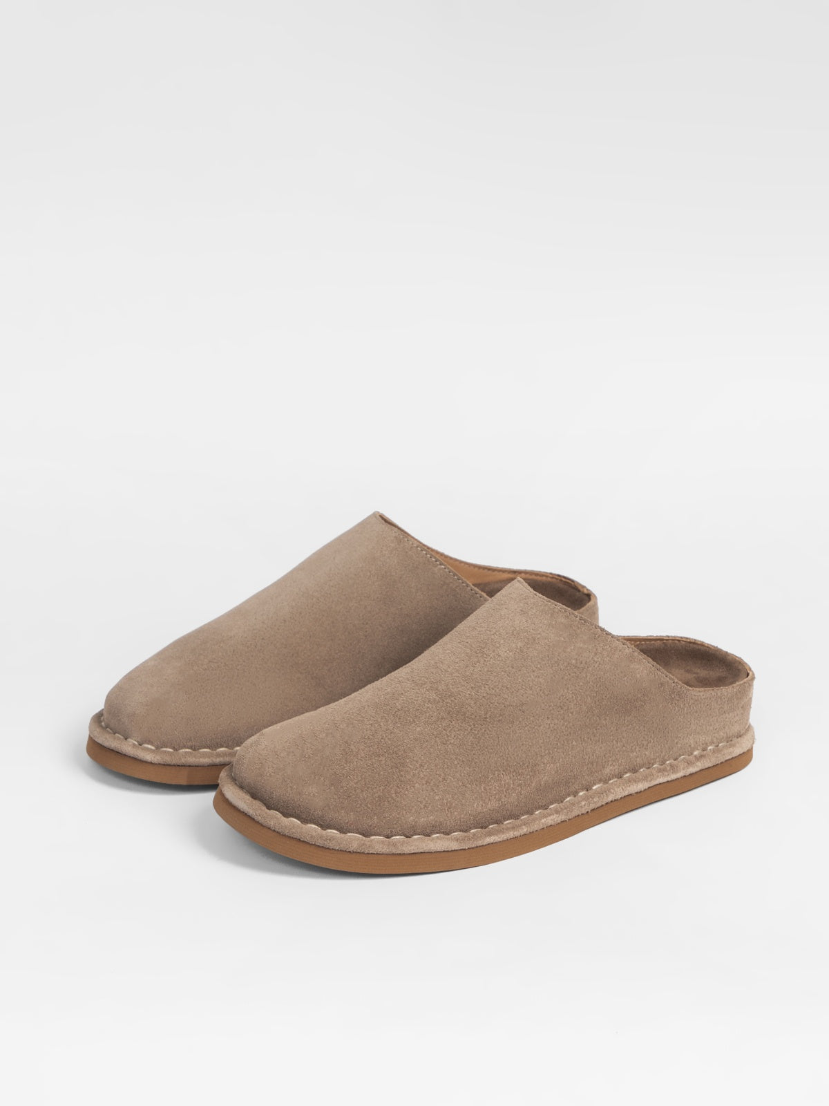 Women's leather outdoor slippers