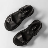 Women's leather slippers