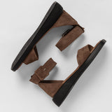 Women's leather slippers