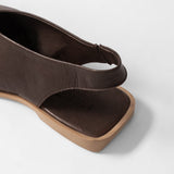 Women's leather slippers