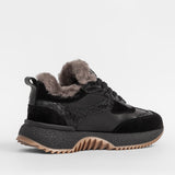 Women’s leather casual boots with insulation