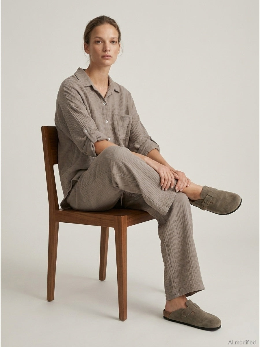 Women's muslin trousers
