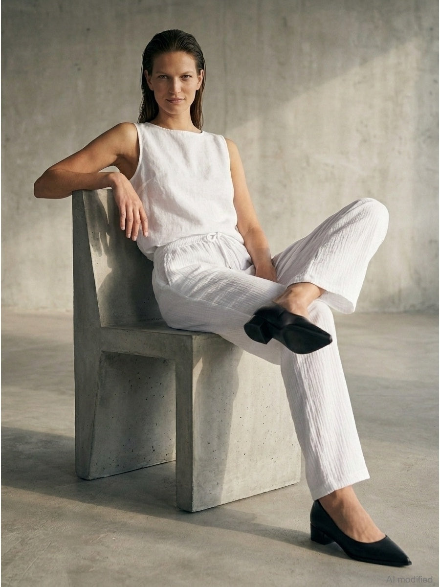 Women's muslin trousers