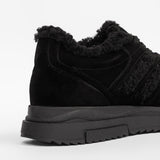 Women’s leather casual boots with insulation