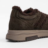 Women’s leather casual boots with insulation