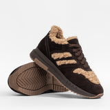 Women's leather leisure boots with insulation